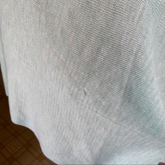 NEW SAVE THE OCEAN Knit Twist Poncho Wrap Light Green - Picture 6 of 15